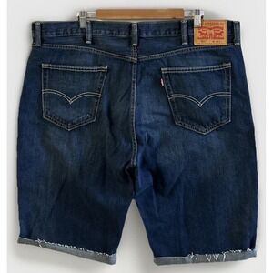 Mens Levis 511 Slim Cut-Off Denim Jean Shorts Sz 42 Jorts Frayed Hems Cotton